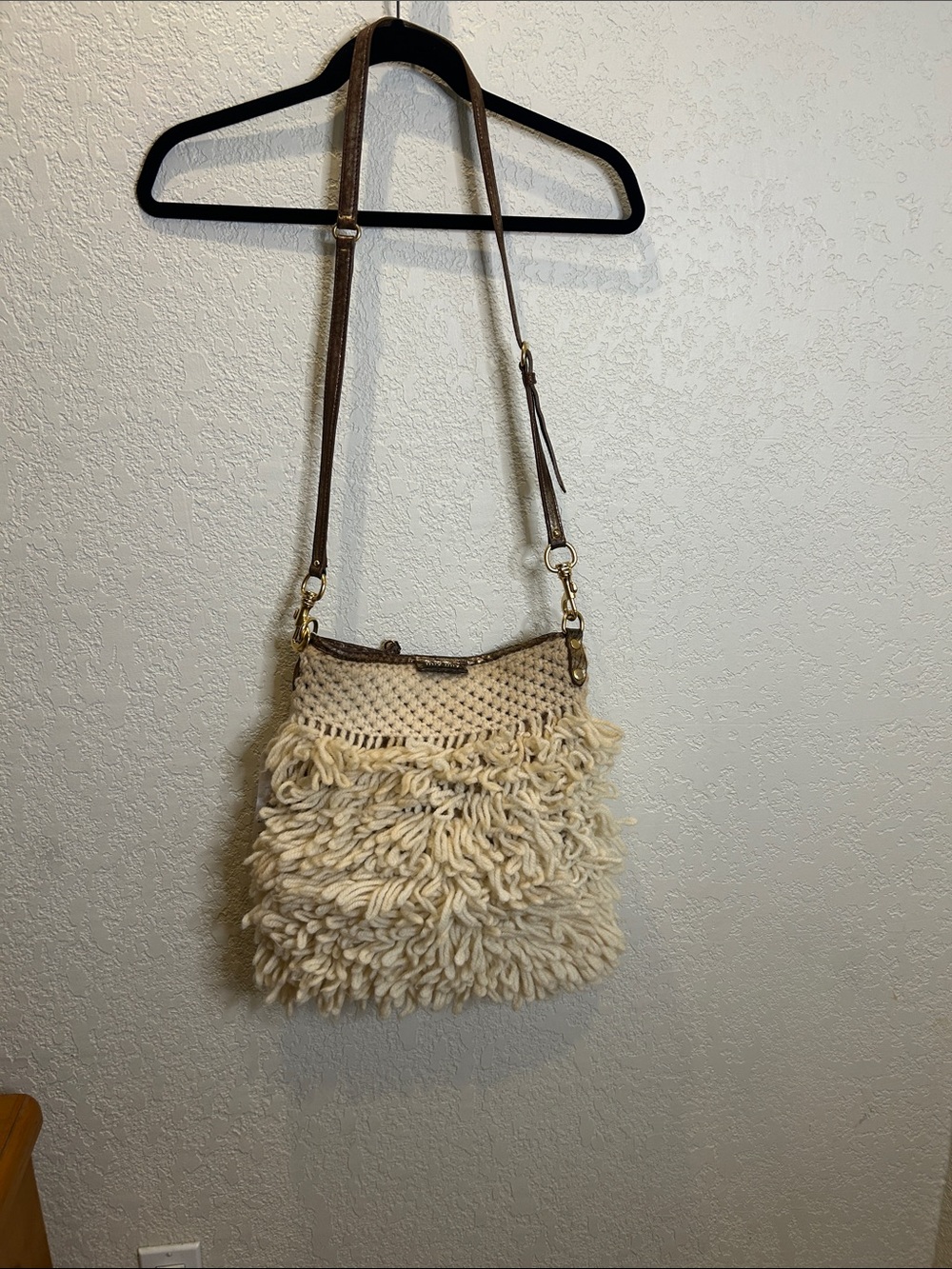 Vintage Rare Crochet Miu Miu  Boho Crossbody Bag